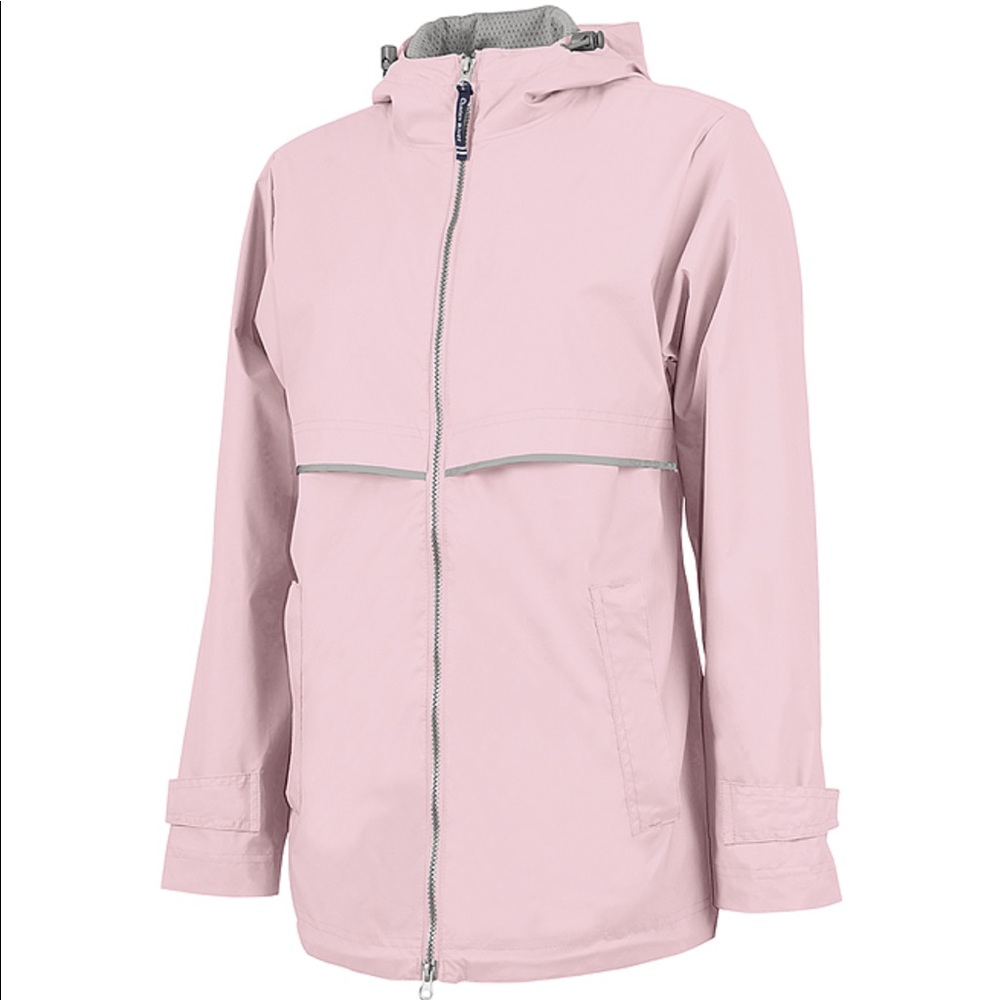 Charles River pink rain coat ☔️🌷